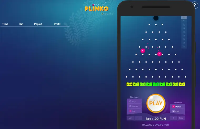 Plinko game for phone